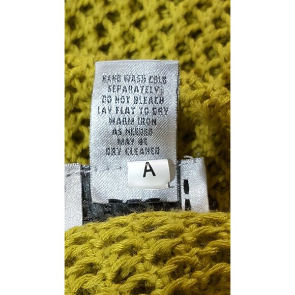 Chicos 3 US L Womens Top Open Knit Crochet Mesh Pullover V Neck Cotton Tunic - Picture 7 of 7